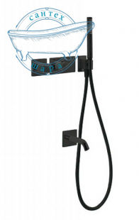 Термостатический душевой комплект для ванны скрытого монтажа Tres BLOCK SYSTEM 20735208NM