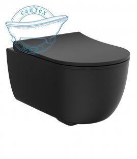 Унитаз подвесной DEVIT ART 2.0 черный матовый 3020140B с сиденьям soft-close