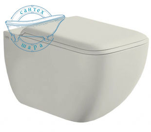 Унитаз подвесной Cielo Shui Comfort серый матовый SHCOVS + CPVSHCOTF talco с сиденьем Soft Close