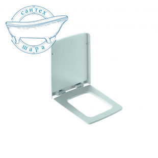 Сидение с крышкой для унитаза Xeno2, дюропластовое, металлические петли, soft-close, цвет белый 500.537.01.1