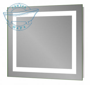Зеркало Sanwerk Лава Квадра 90x65 ZL0000162 с LED подсветкой