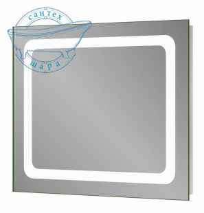 Зеркало Sanwerk Лава Хелла 90х65 ZL0000156 с LED подсветкой