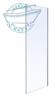 Душевая перегородка Volle Walk-In 100x100 (Профиль - хром, стекло - прозрачное) 10018-08-100+18-01-01+18-05D-100