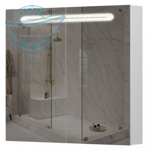 Зеркальный шкаф Aquarius Teffi 80 см 70930225 с Led подсветкой