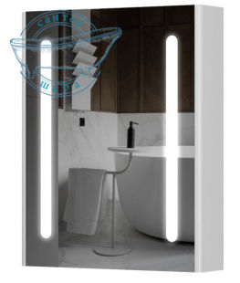 Зеркальный шкаф Aquarius Silver 60 70930216 с LED подсветкой