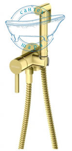 Гигиенический душ Kohlman Axel золото QW135AGD