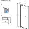 Душевая дверь 100 см (Стекло - прозрачное) RADAWAY Twist 382003-01 - превью 2