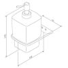 Дозатор для жидкого мыла AM.PM Inspire V2.0 с настенным держателем, хром A50A36900 - превью 2
