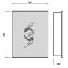 Зеркальный шкаф Мойдодыр Руна 54 00-0007701 с Led светильником - превью 2