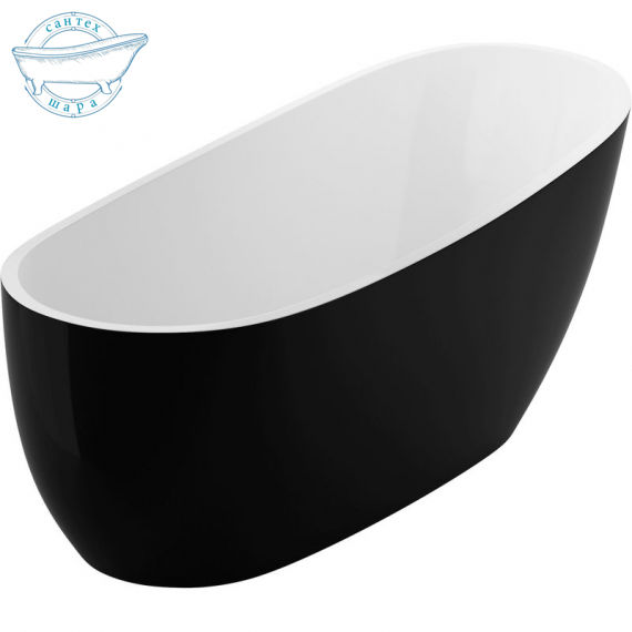 Ванна акриловая Excellent Comfort 175x74 Черно-белая - фото 1