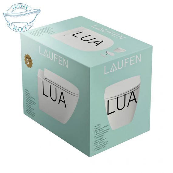 Унитаз подвесной Laufen Lua Rimless белый глянцевый H8660800000001 с сиденьям Soft Close - фото 6