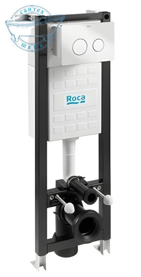 Инсталляция для унитаза Roca Eko Frame с клавишей смыва хром A89P10T010 - фото 1