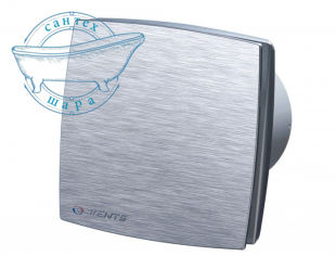 Осевой декоративный вентилятор Vents 125 ЛДА К 12 алюминий матовый