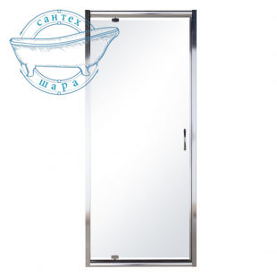 Дверь душевая Eger 80х195 (профиль - хром, прозрачное - стекло) 599-150-80(h)