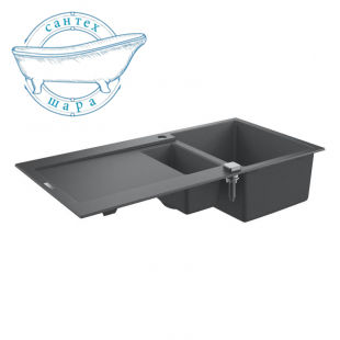 Мойка для кухни прямоугольная Grohe K500 60-C 100/50 1,5 композитная серый 31646AT0