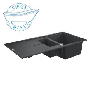 Мойка для кухни прямоугольная композитная Grohe K400 60-C 100/50 1.5 черный 31642AP0