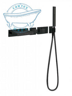 Термостатический душевой комплект для ванны скрытого монтажа Tres BLOCK SYSTEM 20719201NM