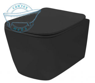Унитаз подвесной ArtCeram A16 черный матовый ASV003 17; 00 с сиденьям Soft Close