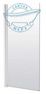Шторка для ванни Deante Alpinia 80 см (Профиль - хром, стекло - прозрачное) KGA 072P
