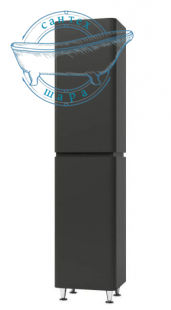 Пенал напольный Aquarius Modena 40 см графит 70940149 с корзиной для белья