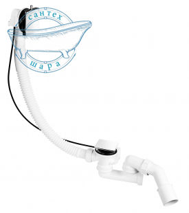 Сифон для ванны McAlpine хром MP31SSF-CBSQ